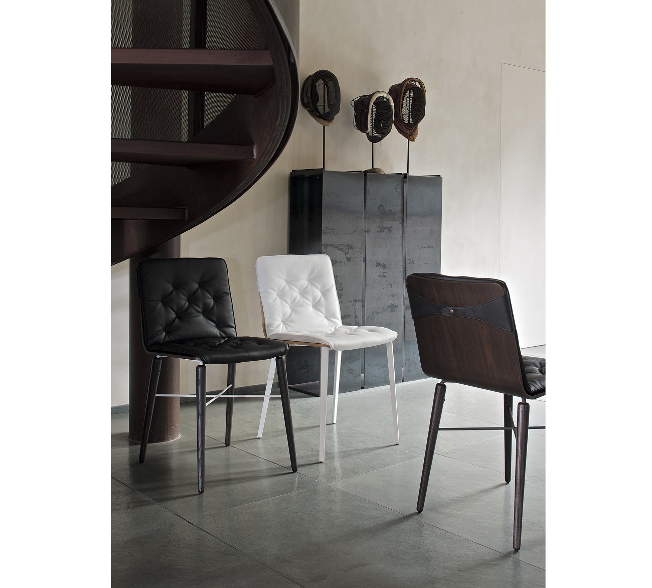Kate Chair / Metal Legs with Cushion, Bontempi CASA Dining Chairs