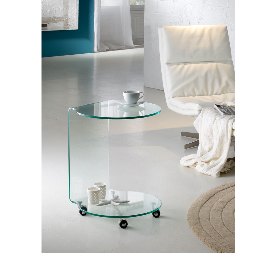 Schuller Glass Round End Tables for Sale Cheap Brooklyn, New York       