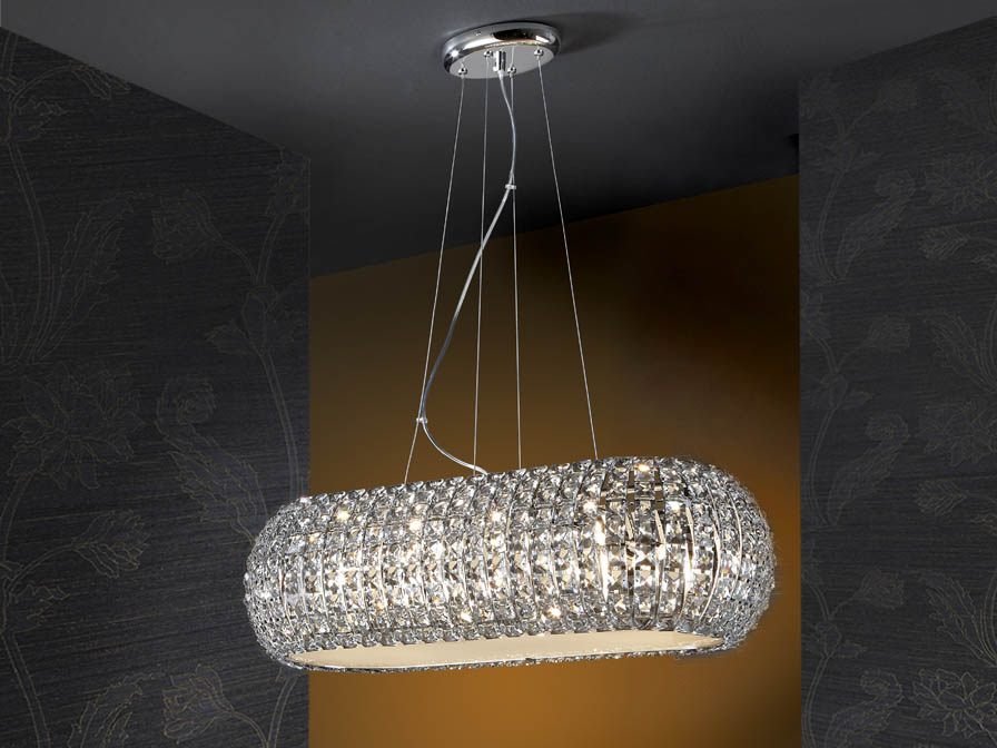 Schuller Diamond Oval Pendant Lighting Brooklyn,New York - Accentuations Brand          