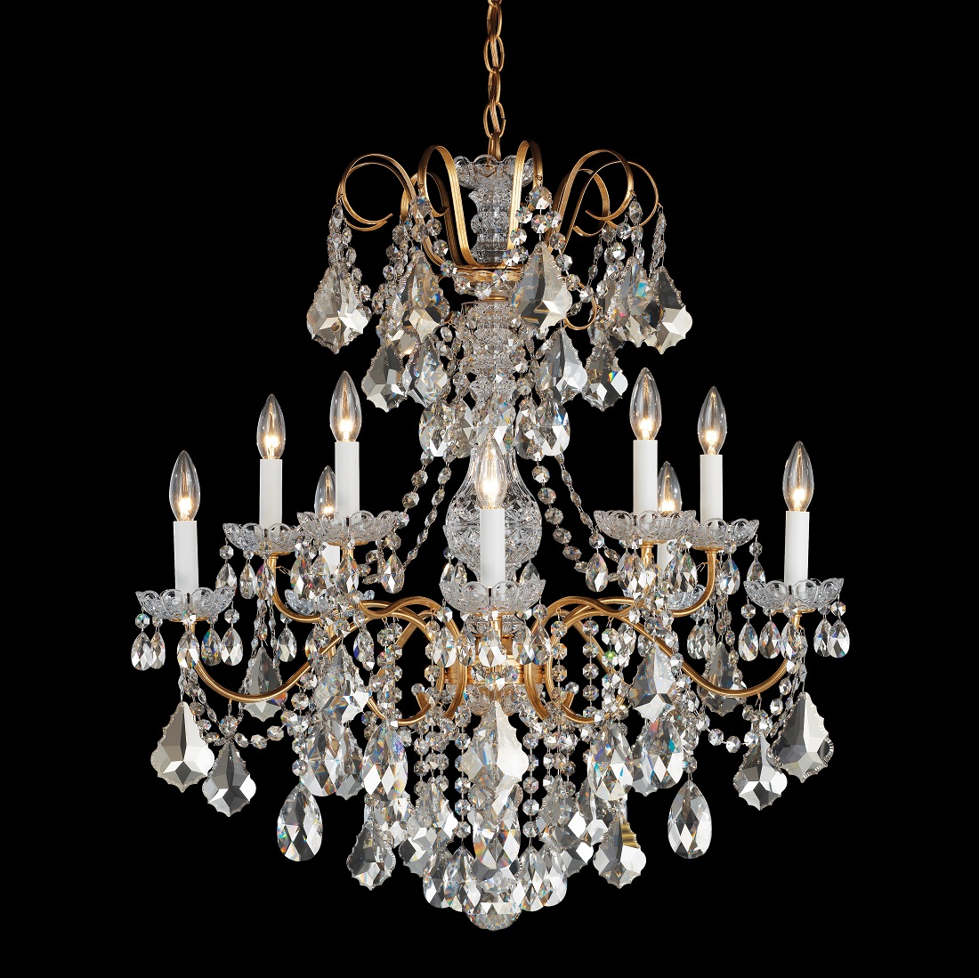 Classic Crystal Chandelier Schonbek, Accentuations Brand, Furniture by ABD      