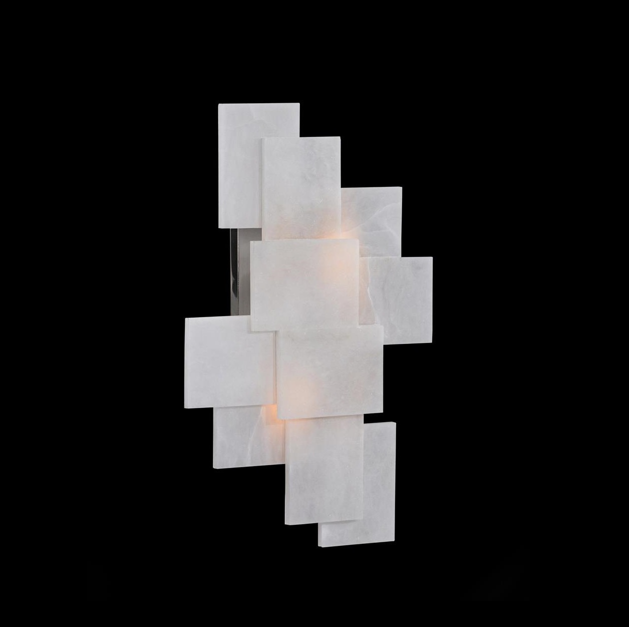 Alabaster Wall Sconce with a Nod to Mondrian, John Richard Wall Sconce, Brooklyn, New York, Furniture y ABD