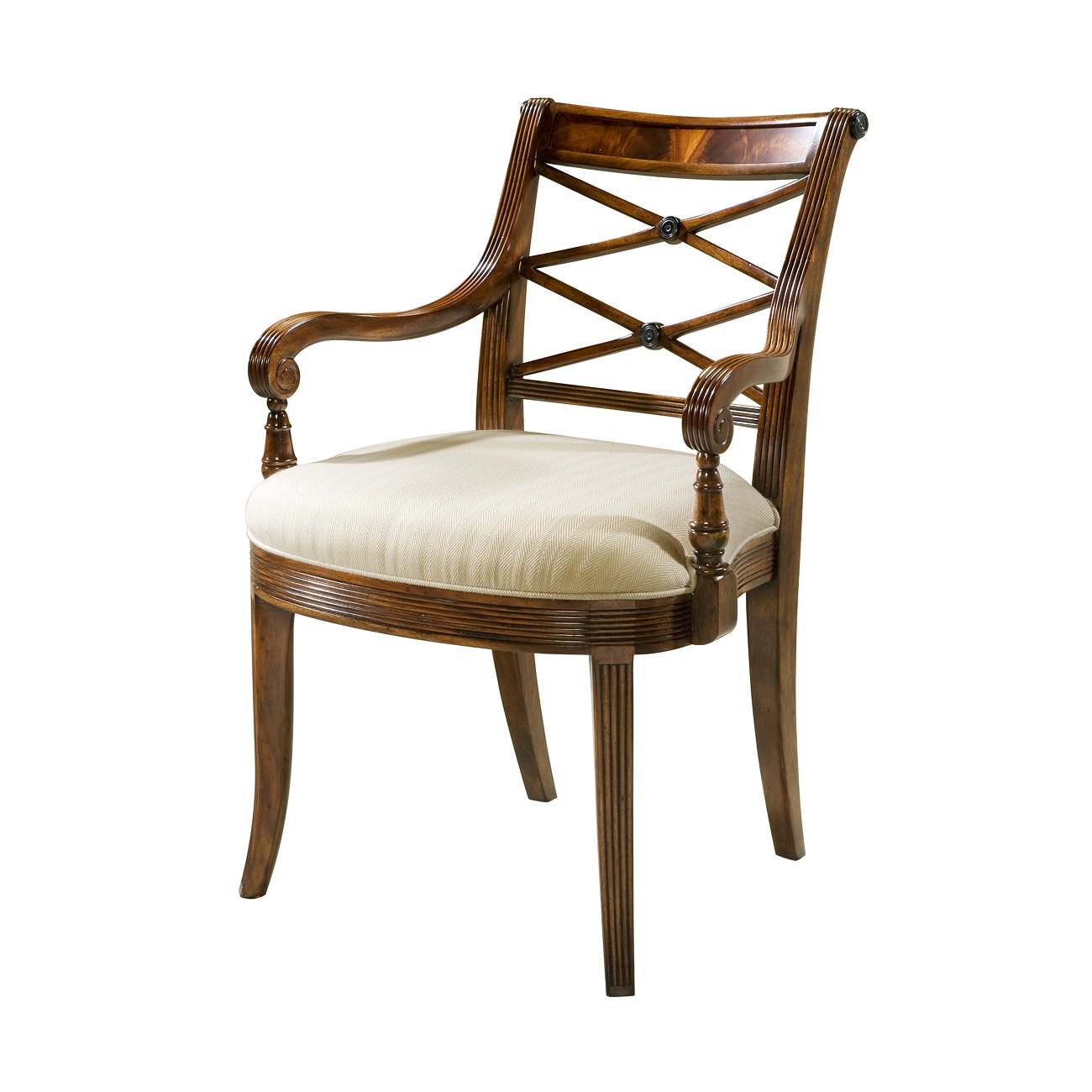 The Regency Visitor's Armchair, Theodore Alexander ArmChair, Brooklyn, New York, Furniture by ABD