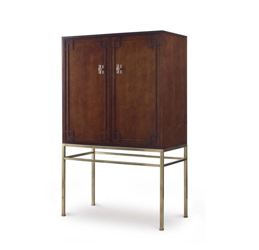 Century Furniture Bar Cabinet With Wood Back Panel Brooklyn, New York