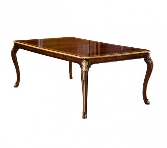 Accentuation Traditional Dining Room Table, Jansen Dining Table Brooklyn, New York, Furniture by ABD