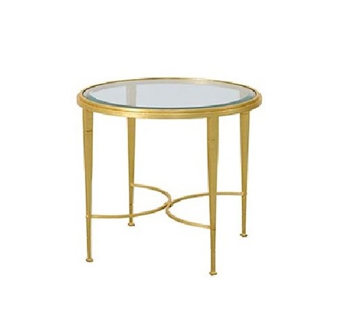 Deco Little circle iron table with glass, Cavio Casa circle iron table with glass