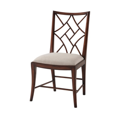 A Delicate Trellis Dining Chair, Theodore Alexander Chairs Brooklyn, New York