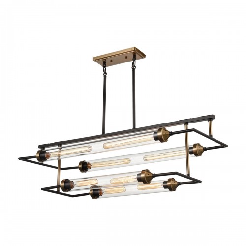 Modern North by north east 8-light linear chandelier for Dining Room ELK Lighting Brooklyn,New York