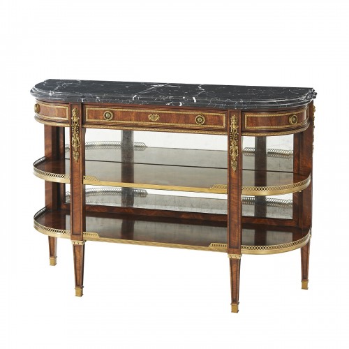 Victorian Break Bowfront Console, Theodore Alexander Console, Brooklyn, New York, Furniture by ABD