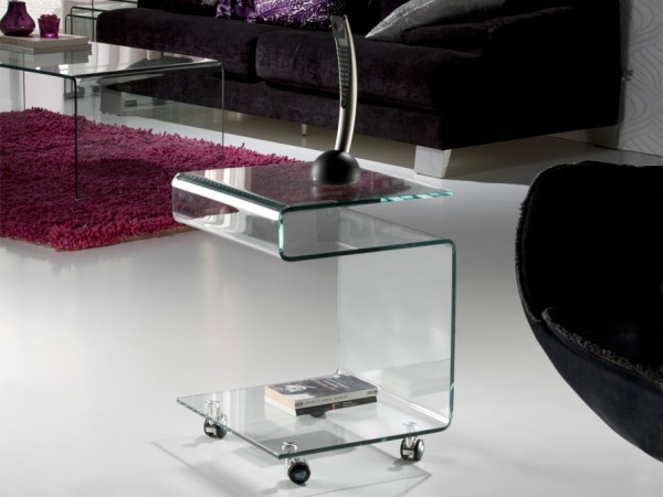Schuller Glass Clear Buy End Tables Online Brooklyn, New York       