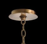 Acrylic and Brass Ten Light Chandelier, John Richard Chandelier, Brooklyn, New York, Furniture y ABD