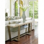 Lexington Glass and Wood Console Table 
