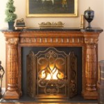 Tiger Lily 3-Panel Fireplace Screen
